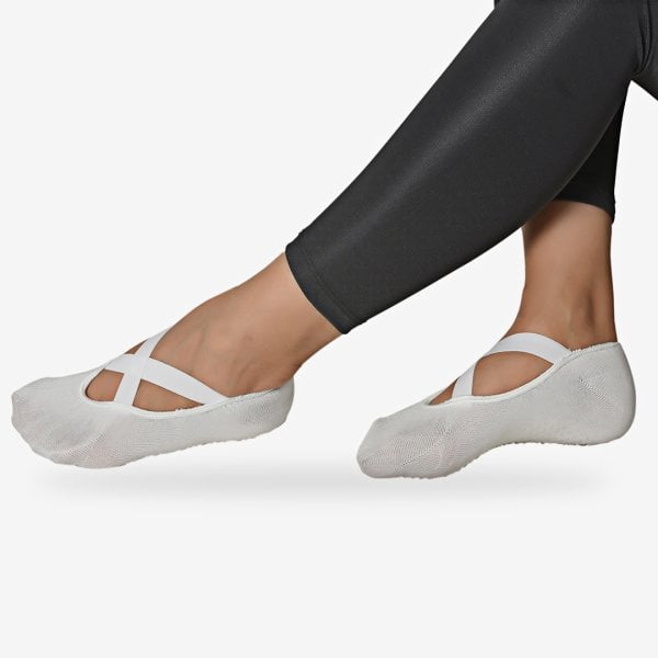 Shocks Tekli Kadın Pilates Beyaz Çorap