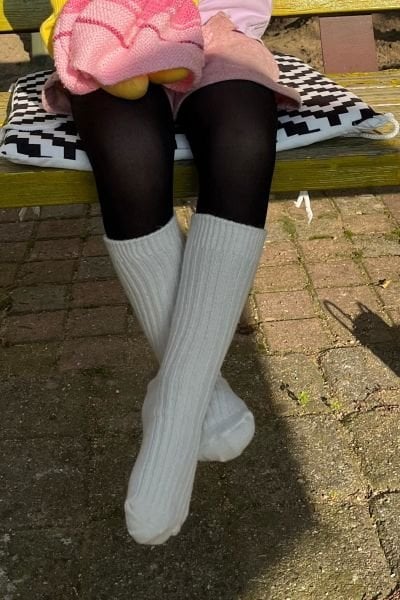 Shocks 2'li Çocuk Krem Fitilli Lüks Soft Yün Çorap