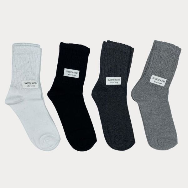 Shocks 4'lü Yeni Sezon Kadın Soket Lastiksiz Soft Diyabet / Şeker Çorabı