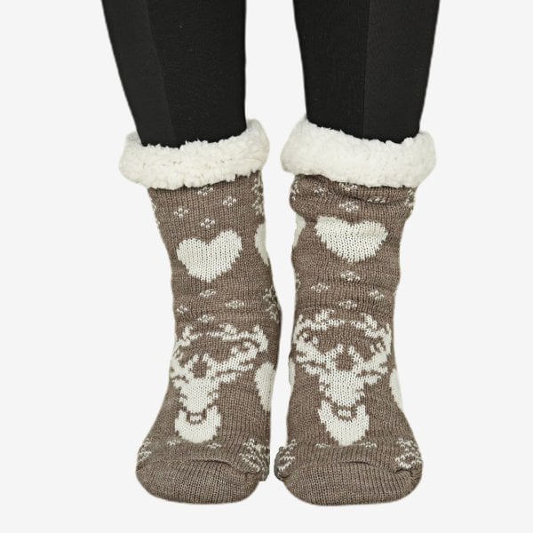 Shocks Kışlık Peluş Ev Çorabı - 12